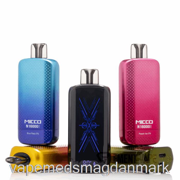 Vape Væske Horizontech Micco N16000 Engangs Jordbær Kiwi